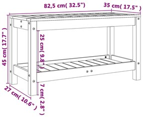 ΠΑΓΚΑΚΙ ΚΗΠΟΥ ΛΕΥΚΟ 82,5 X 35 X 45 ΕΚ. ΑΠΟ ΜΑΣΙΦ ΞΥΛΟ ΠΕΥΚΟΥ 832378