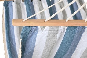 Αιώρα DKD Home Decor Ρίγες Μπλε Λευκό (200 x 100 x 5 cm)