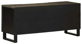 vidaXL Έπιπλο Τηλεόρασης Μαύρο 105 x 33 x 46 εκ. από Μασίφ Ξύλο Μάνγκο