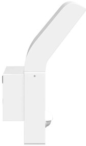 vidaXL Φωτιστικά Τοίχου Εξ. Χώρου LED με Αισθ. 2 τεμ Λευκό Χυτοσ/Αλουμ
