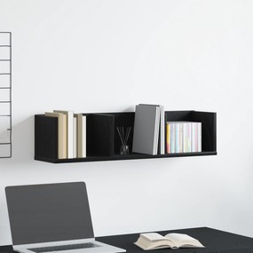 vidaXL Ράφι CD Μαύρη Δρυς 75x18x18 εκ Επεξεργασμένο ξύλο