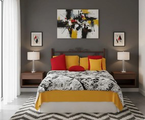 Κρεβάτι Orion-150x200-Καφέ Σφυρίλατο-Χωρίς ποδαρικό