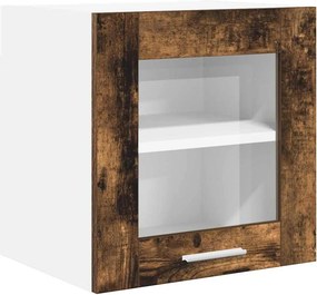 vidaXL Κρεμαστό ντουλάπι Καπνιστό Δρύς 40 x 31 x 40 εκ.