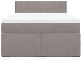 ΚΡΕΒΑΤΙ BOXSPRING ΜΕ ΣΤΡΩΜΑ TAUPE 140X190 ΕΚ. ΥΦΑΣΜΑΤΙΝΟ 3285887