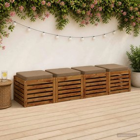 vidaXL Μαξιλάρια καθιστικού 4 κομματιών VUGHT 4 pcs 100% Πολυεστέρας