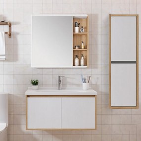 ΣΕΤ ΕΠΙΠΛΟΥ VERA 80cm χρ.WHITE/SONOMA 9SVER080WHS - 9SVER080WHS