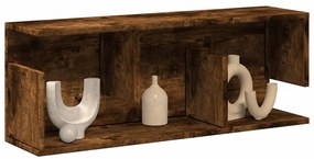 vidaXL Ντουλάπι Τοίχου Καπνιστή Δρυς 80x20x30 εκ. Επεξεργασμένο Ξύλο