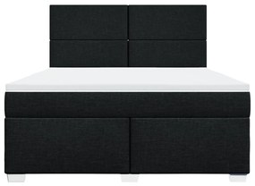 ΚΡΕΒΑΤΙ BOXSPRING ΜΕ ΣΤΡΩΜΑ ΜΑΥΡΟ 180X200 ΕΚ. ΥΦΑΣΜΑΤΙΝΟ 3290562