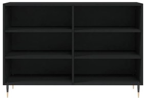 vidaXL Ραφιέρα Μαύρη 103,5 x 35 x 70 εκ. από Επεξεργασμένο Ξύλο