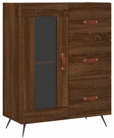 vidaXL Ντουλάπι Καφέ Δρυς 69,5 x 34 x 90 εκ. Επεξεργασμένο Ξύλο