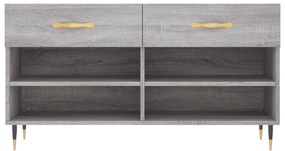 vidaXL Παπουτσοθήκη Γκρι Sonoma 102x35x55 εκ. από Επεξεργασμένο Ξύλο