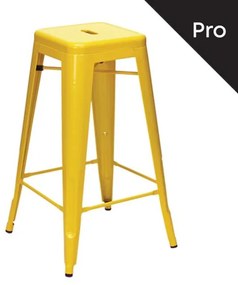 RELIX Σκαμπό Bar-Pro, Μέταλλο Βαφή Κίτρινο  43x43 H.76cm [-Κίτρινο-] [-Μέταλλο-] Ε5190,9
