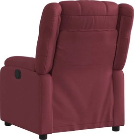 vidaXL Πολυθρόνα Ανακλινόμενη Ηλεκτρική Μπορντό Υφασμάτινη