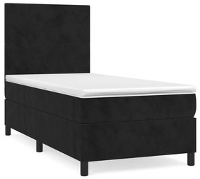 ΚΡΕΒΑΤΙ BOXSPRING ΜΕ ΣΤΡΩΜΑ ΜΑΥΡΟ 90X200 ΕΚ. ΒΕΛΟΥΔΙΝΟ 3142883