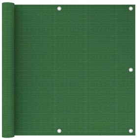 vidaXL Διαχωριστικό Βεράντας Ανοιχτό Πράσινο 90 x 400 εκ. από HDPE