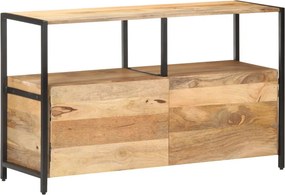 vidaXL Ντουλάπι με Ράφια 110 x 35 x 65 εκ. από Μασίφ Ξύλο Μάνγκο