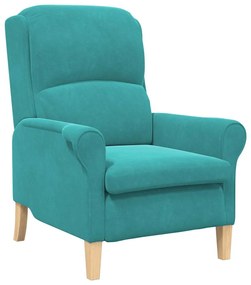vidaXL Πολυθρόνα Τιρκουάζ 76 x 94 x 102 εκ. Βελούδο