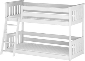 KEVIN 80x160 white bunk bed Lano Furniture