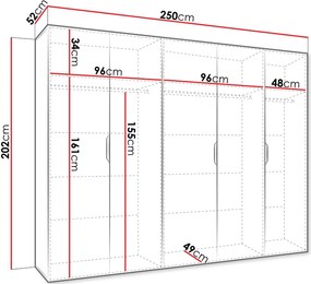 Ντουλάπα Malaga πεντάφυλλη-Artisan