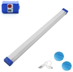 LED Επαναφορτιζόμενο Γραμμικό Φωτιστικό 53cm με Μαγνήτη και 3 Λειτουργίες για Ντουλάπες T550 Ψυχρό Λευκό