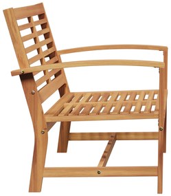 vidaXL Παγκάκι κήπου Φυσικό 110 x 64 x 76.5 εκ Μασίφ ξύλο teak