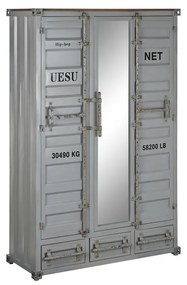 Ντουλάπι Home ESPRIT Container Sky μπλε Μέταλλο 112 x 46 x 174 cm