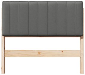 vidaXL Ταπετσαρισμένο κεφαλάρι Καφέ και Ανοιχτό Γκρι 100 cm