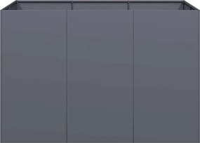 vidaXL Ζαρντινιέρα Ανθρακί 120x80x80 εκ. από Χάλυβα