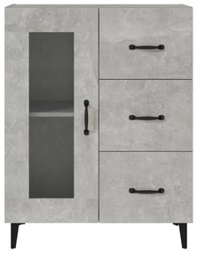 vidaXL Ντουλάπι Γκρι Σκυροδέματος 69,5x34x90 εκ. Επεξεργασμένο Ξύλο