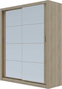 Ντουλάπα Reflex Σονόμα με καθρέφτη 180x60x215cm