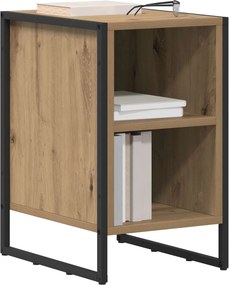 vidaXL Κομοδίνο 2 τμχ. Artisan Δρυς 39.5 x 30 x 50 εκ