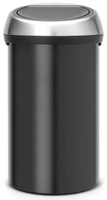 Brabantia Touch Bin 647251, 60 l, Ομαλό και αθόρυβο άνοιγμα, Μαύρο/inox