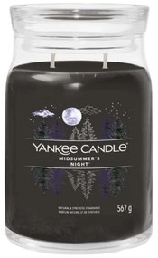 Αρωματικό Κερί Midsummer's Night Large 1629968E 9,3x15,7cm Black Yankee Candle Κερί,Γυαλί