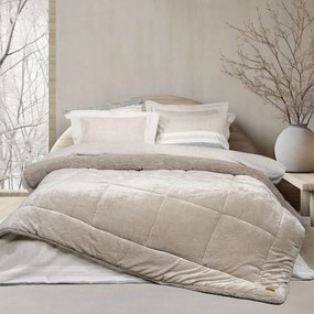 Κουβερτοπάπλωμα Υπέρδιπλο (220x240) Nima Cira Beige