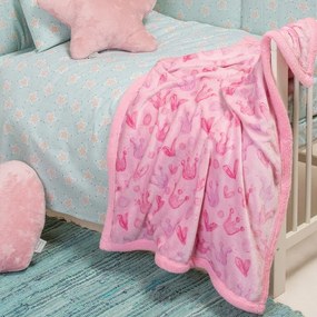 Κουβέρτα Βρεφική Princess Pink Melinen Cuddle 80x105cm Polyester