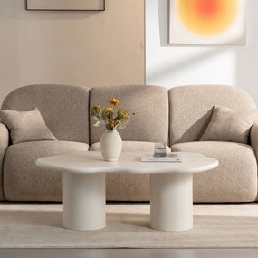Τραπέζι Σαλονιού (120x70x45) Spitishop Nubia Cream