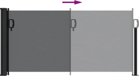 vidaXL Σκίαστρο Πλαϊνό Συρόμενο Μαύρο 100 x 300 εκ.