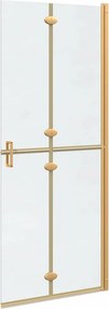 vidaXL Τοίχος Walk-In Ντους Χρυσό 80 x 6,5 x 190 εκ.