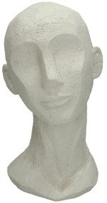 05152490 Διακοσμητικό ArteLibre Κεφάλι Λευκό Polyresin 17.5x15.5x28.4cm