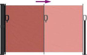 vidaXL Σκίαστρο Πλαϊνό Συρόμενο Τερακότα 120 x 600 εκ.