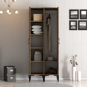 Stewehome Ντουλάπα με δύο πόρτες (PP) 80x47x210 cm