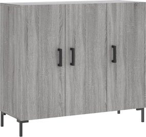 vidaXL Ντουλάπι Γκρι Sonoma 90 x 34 x 80 εκ. από Επεξεργασμένο Ξύλο