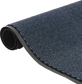 vidaXL Χαλάκι πόρτας μπλε 90x150 cm