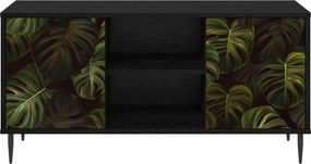 vidaXL Ντουλάπι TV ELBURG 102 x 33 x 51 εκ Μαύρη Δρυς