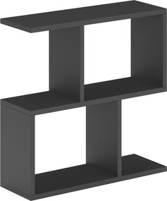 Τραπεζάκι Σαλονιού Μεταξένιο Μαύρο EMERU 60x20x60