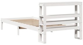 vidaXL Σκελετός Κρεβ. Χωρίς Στρώμα Λευκό 90x190 εκ Μασίφ Πεύκο