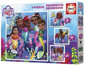 Σετ 4 Παζλ Educa Ariel