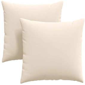 vidaXL Μαξιλάρι Καναπέ 2 pcs Μπεζ 60 x 60 cm ύφασμα
