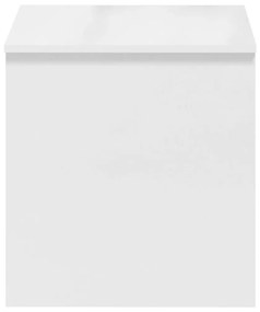 vidaXL Τραπεζάκι Σαλονιού Γυαλ. Λευκό 102x50,5x52,5 εκ. Επεξεργ. Ξύλο
