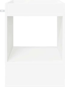 vidaXL End Table 2 pcs Λευκό 40 x 40 x 56 εκ. Επεξεργασμένο ξύλο